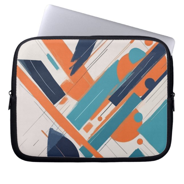 Bold Geometry Laptop Sleeve (Front)