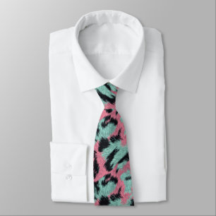 Bold Gifts For Father Tiger Print Tie