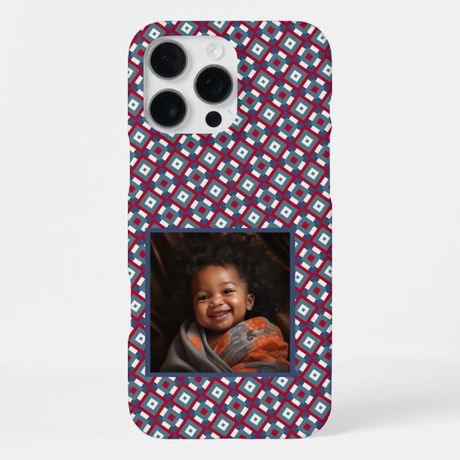 Bold Gifts For Girlfriend Square Pattern  iPhone Case (Back)