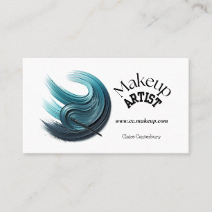 Bold Glam Makeup Artist Business Card