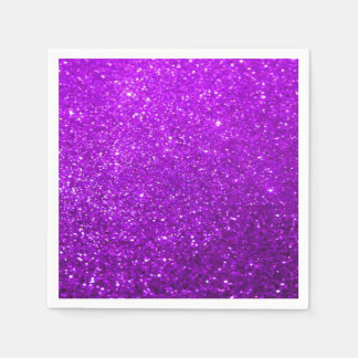 Bold Glitter Background - Light Purple Napkin
