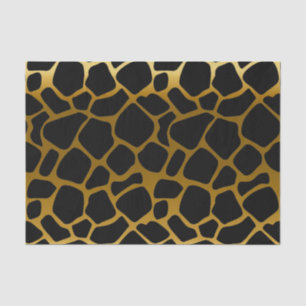Bold Gold and Black Giraffe Spots Tissue Paper