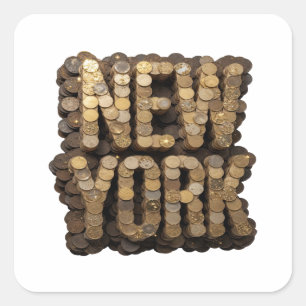 Bold Gold NEW YORK Sticker Graphic
