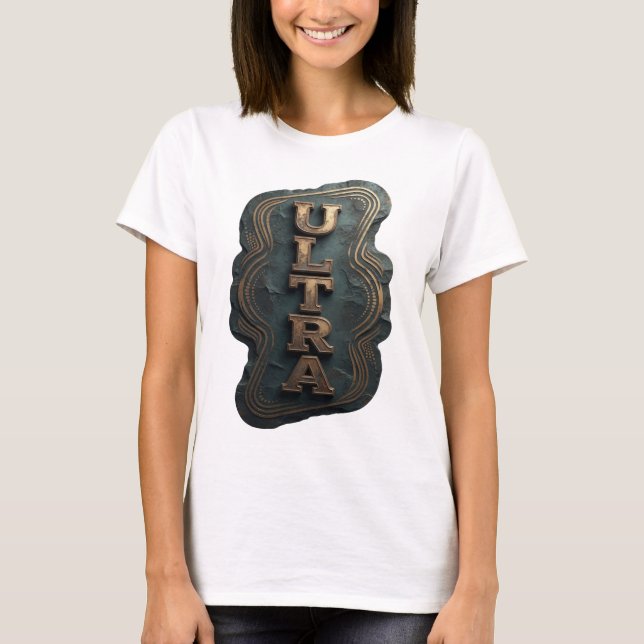 Bold Gold ULTRA Bold Design T-Shirt (Front)