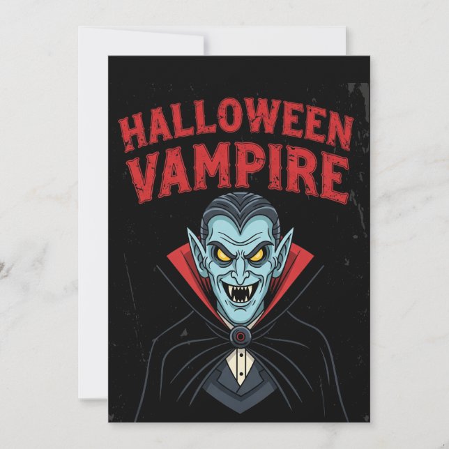 Bold Gothic Halloween Invitation (Front)