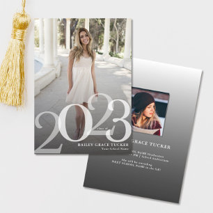 Bold GRAD 2023 Overlay Graduation Announcement