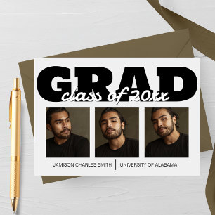 Bold Grad Graduation Announcement
