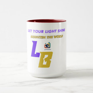 Bold Grandeur | Crimson and Gold Abstract Mug