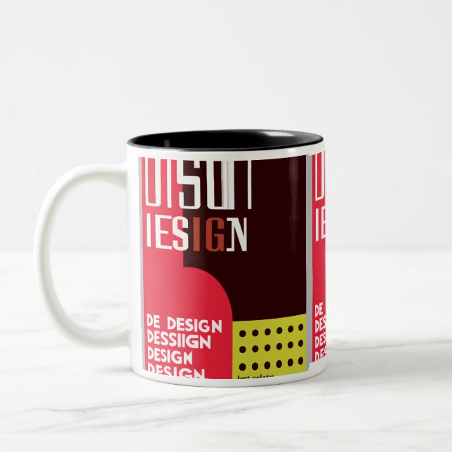 Bold Graphic Designer Mug (Left)