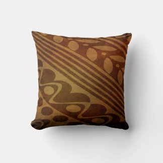 Bold Graphic in rust colours Cushion