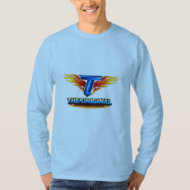 Bold Graphic Statement Basic Long Sleeve T-Shirt (Front)