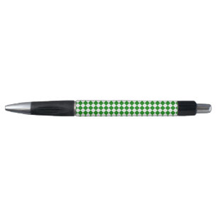 Bold Green and White Chevron Pattern Classic Emmy