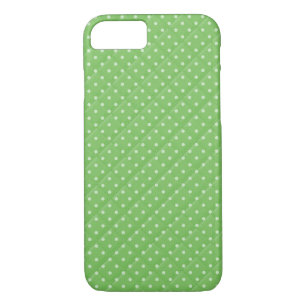 bold green with white polka dot quilt design iPhone 8/7 case
