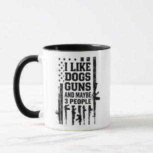 Bold, Gritty Statement Mug for the Dog-Loving Rebe