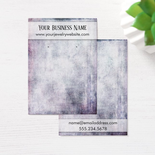 Bold Grunge Earring Holder Display Card (Desk)