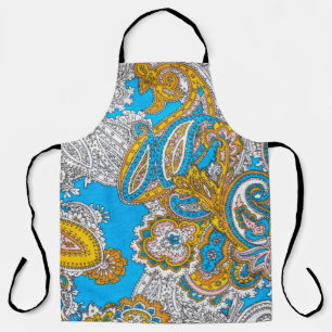 Bold, grungy, islamic, psychedelic, colourful orna apron