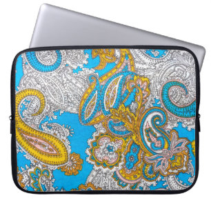 Bold, grungy, islamic, psychedelic, colourful orna laptop sleeve