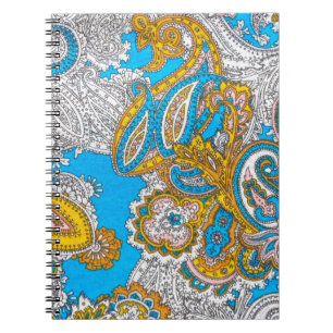Bold, grungy, islamic, psychedelic, colourful orna notebook