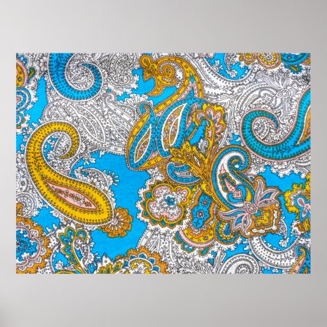 Bold, grungy, islamic, psychedelic, colourful orna poster (Front)