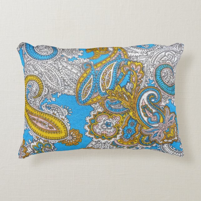 Bold Grungy Islamic Psychedelic Ornament Decorative Cushion (Front)