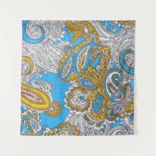 Bold Grungy Islamic Psychedelic Ornament Tapestry