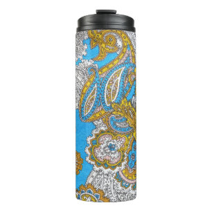 Bold Grungy Islamic Psychedelic Ornament Thermal Tumbler