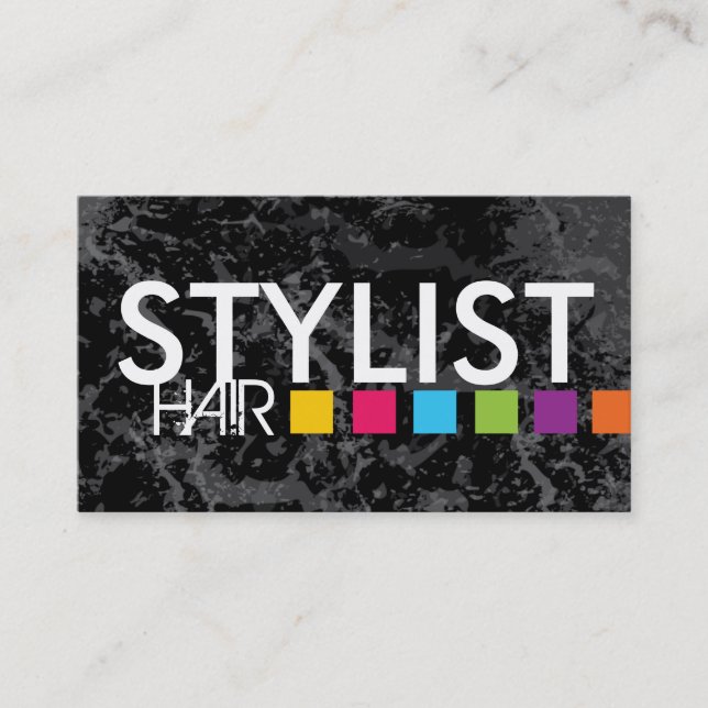 Bold Hair Salon Business Card (Front)