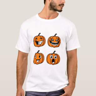 Bold Halloween Pumpkin Face Bundle T-Shirt