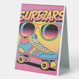 Bold Heart Design Skateboard with Vibrant Gradient