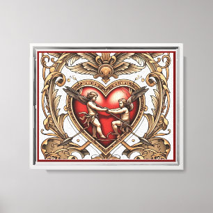 "Bold Heart Shot" Canvas Print