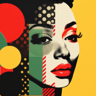 Bold Heritage Geometric Portrait 