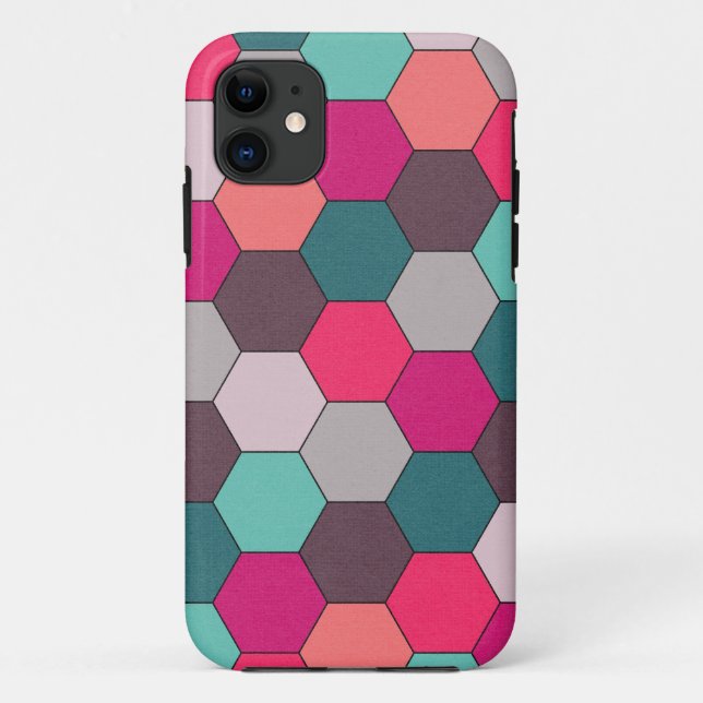 Bold Hexagons Case-Mate iPhone Case (Back)