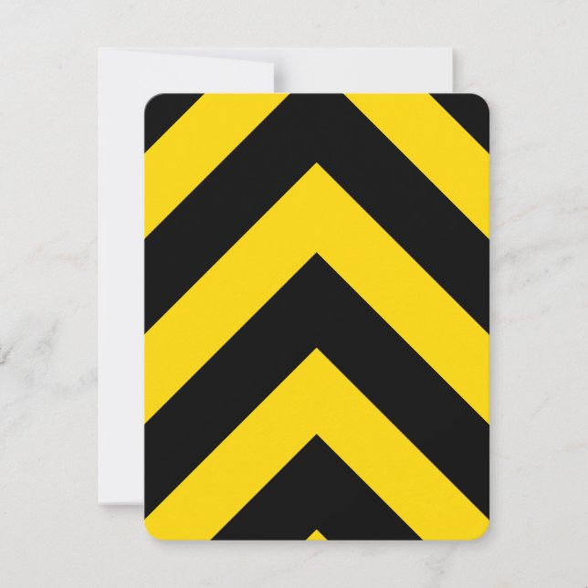 Bold Highway Traffic Bumble Bee Chevrons (Front)