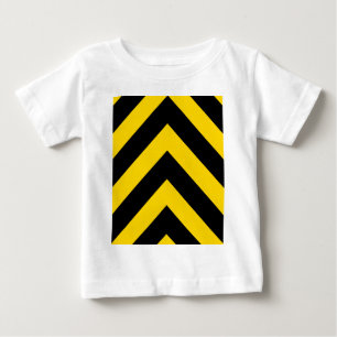 Bold Highway Traffic Bumble Bee Chevrons Baby T-Shirt