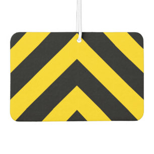Bold Highway Traffic Bumble Bee Chevrons Car Air Freshener