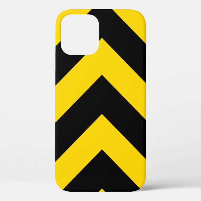 Bold Highway Traffic Bumble Bee Chevrons Case-Mate iPhone Case (Back)