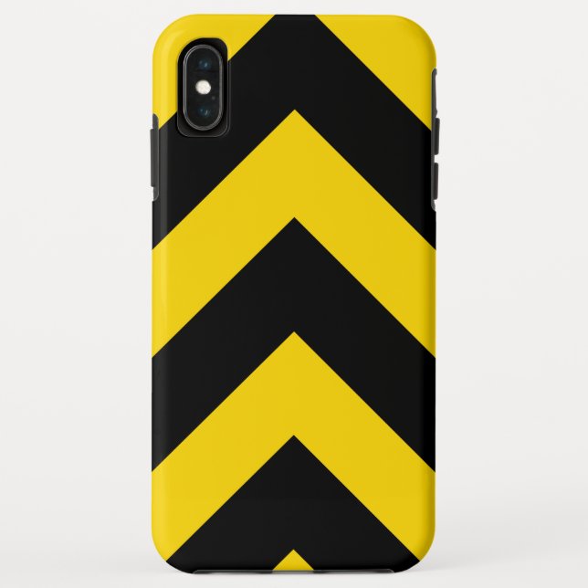 Bold Highway Traffic Bumble Bee Chevrons Case-Mate iPhone Case (Back)