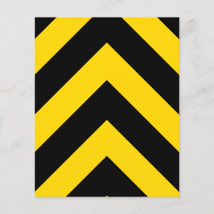 Bold Highway Traffic Bumble Bee Chevrons Flyer