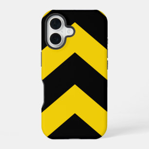Bold Highway Traffic Bumble Bee Chevrons iPhone 16 Case