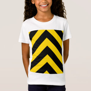 Bold Highway Traffic Bumble Bee Chevrons T-Shirt