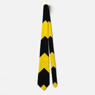 Bold Highway Traffic Bumble Bee Chevrons Tie