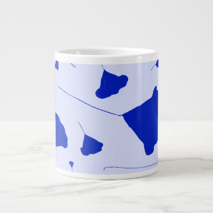 Bold Himalayan blue poppies Jumbo coffee cup