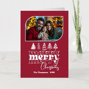 Bold Holiday Hand Drawn Merry Christmas Photo
