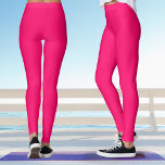 Bold Hot Pink Yoga Leggings<br><div class="desc">These bold hot pink yoga leggings can be mixed and matched to the namaste mandala tank tops in this collection.</div>