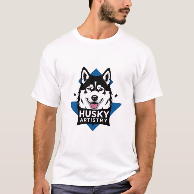 – Bold Husky Dog Graphic Tee (Front)
