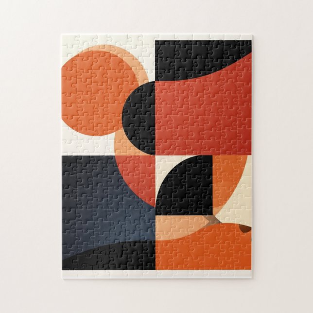 Bold Impact: Modern Abstract Art  Jigsaw Puzzle (Vertical)