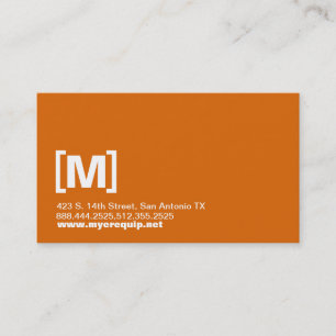 Bold Initials Business Card