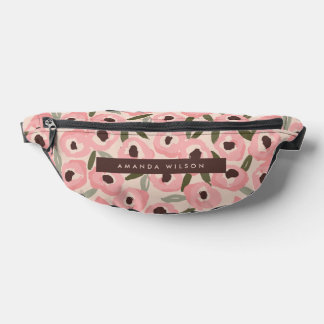 Bold Inky Floral Pattern | Hand-Drawn Botanical Bum Bags