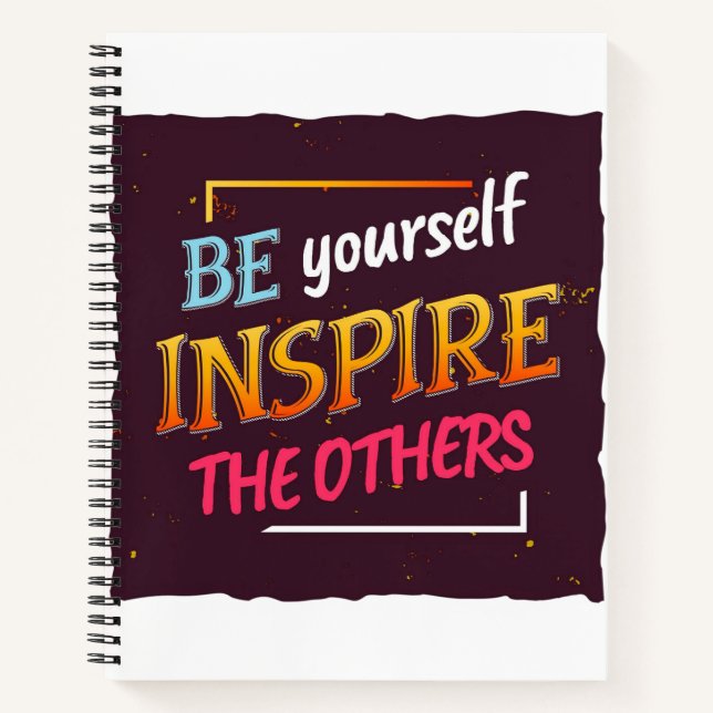 Bold Inspirational Quote Design for Motivation Notebook (Front)
