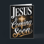 Bold Jesus Is Coming Soon Christian Apparel Premiu Card<br><div class="desc">Bold Jesus Is Coming Soon Christian Apparel Premium Tri-blend</div>